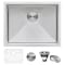 Ruvati 21" Undermount Tight Radius 16 Gauge SS Bar Prep Kitchen Sink Sgl Bowl RVH7121 - alternate 1